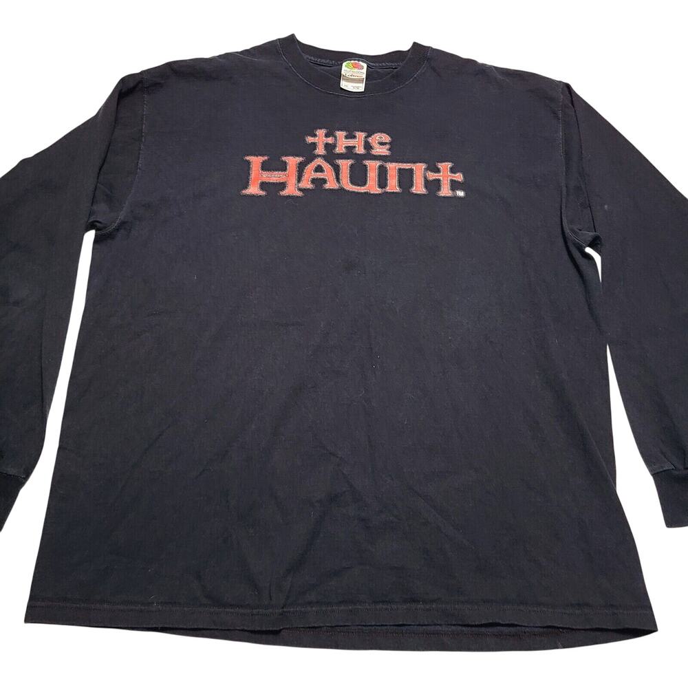 The Haunt Haunted House Attraction Black Long Sleeve T-Shirt Men’s Size 2XL y2k